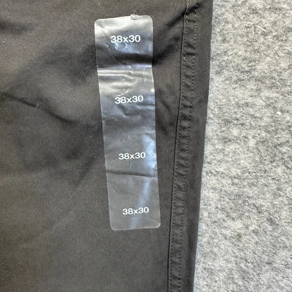 Eddie Bauer Chino Pants‎ Mens Size 38x30 Dark Gray Slim Fit Specially Dyed